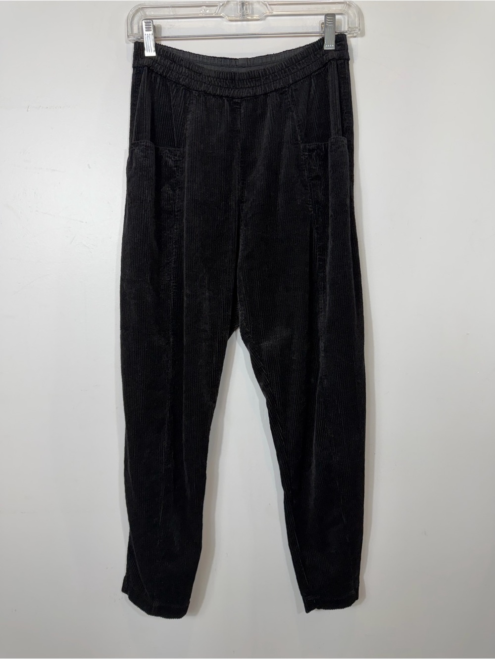 TRANSIT Par-Such Black Corduroy Relaxed Trouser Pants Size 0 Italy